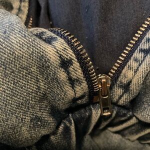 Fashion Nova Dark Blue Denim jumpsuit